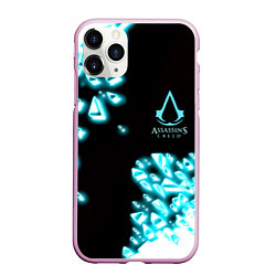 Чехол iPhone 11 Pro матовый Assassins Creed анимус, цвет: 3D-розовый