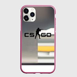 Чехол iPhone 11 Pro матовый Counter Strike go - shooter video game, цвет: 3D-малиновый
