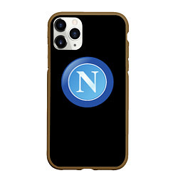 Чехол iPhone 11 Pro матовый Наполи фк спорт, цвет: 3D-коричневый