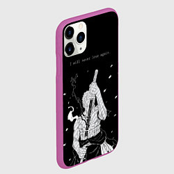 Чехол iPhone 11 Pro матовый Я не проиграю - Зоро, цвет: 3D-фиолетовый — фото 2