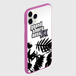Чехол iPhone 11 Pro матовый GTA6 tropic game, цвет: 3D-фиолетовый — фото 2