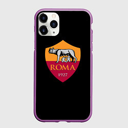 Чехол iPhone 11 Pro матовый Roma fc club sport, цвет: 3D-фиолетовый