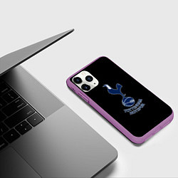 Чехол iPhone 11 Pro матовый Тоттенхэм футбольный клуб, цвет: 3D-фиолетовый — фото 2