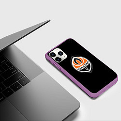Чехол iPhone 11 Pro матовый Шахтар фк клуб, цвет: 3D-фиолетовый — фото 2