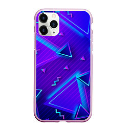 Чехол iPhone 11 Pro матовый Neon Pattern colored, цвет: 3D-розовый