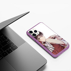 Чехол iPhone 11 Pro матовый Touhou Project Рейму Cute, цвет: 3D-фиолетовый — фото 2
