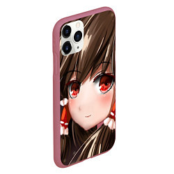 Чехол iPhone 11 Pro матовый Touhou Project Рейму Cute, цвет: 3D-малиновый — фото 2