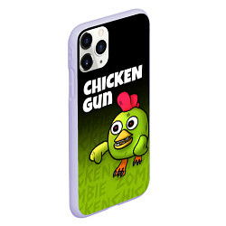 Чехол iPhone 11 Pro матовый Chicken Gun - Zombie Chicken, цвет: 3D-светло-сиреневый — фото 2