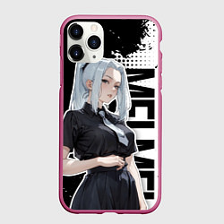 Чехол iPhone 11 Pro матовый Молодая Мэй Мэй из jujutsu kaisen, цвет: 3D-малиновый