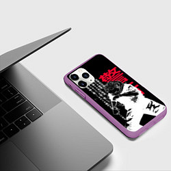Чехол iPhone 11 Pro матовый Итадори Юдзи - Магическая битва, цвет: 3D-фиолетовый — фото 2