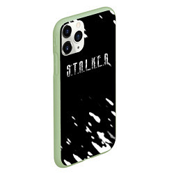 Чехол iPhone 11 Pro матовый Stalker искры белые, цвет: 3D-салатовый — фото 2