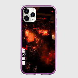 Чехол iPhone 11 Pro матовый Last Hope P4, цвет: 3D-фиолетовый