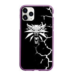 Чехол iPhone 11 Pro матовый The witcher текстура, цвет: 3D-фиолетовый