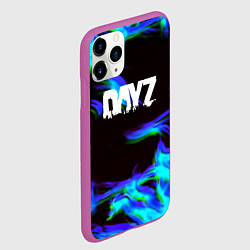 Чехол iPhone 11 Pro матовый Dayz огонь синий, цвет: 3D-фиолетовый — фото 2