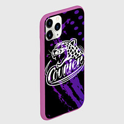 Чехол iPhone 11 Pro матовый Курьер, цвет: 3D-фиолетовый — фото 2