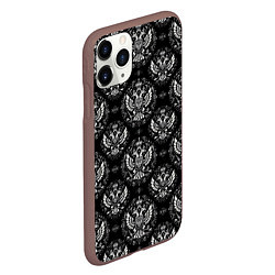 Чехол iPhone 11 Pro матовый Греб России в черно-белом стиле, цвет: 3D-коричневый — фото 2