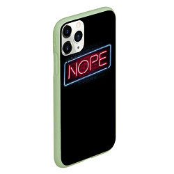 Чехол iPhone 11 Pro матовый Nope - neon, цвет: 3D-салатовый — фото 2