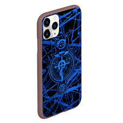 Чехол iPhone 11 Pro матовый Fullmetal Alchemist - symbols, цвет: 3D-коричневый — фото 2
