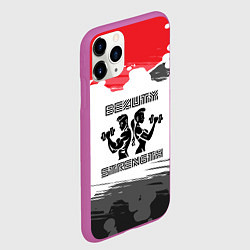 Чехол iPhone 11 Pro матовый Сила и красота, цвет: 3D-фиолетовый — фото 2