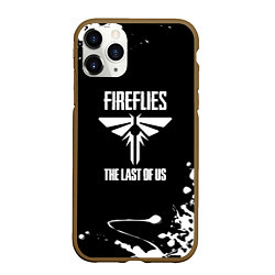 Чехол iPhone 11 Pro матовый The last of us краски текстура, цвет: 3D-коричневый