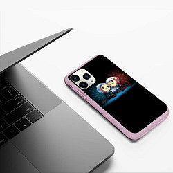 Чехол iPhone 11 Pro матовый Данте против Вергилия, цвет: 3D-розовый — фото 2