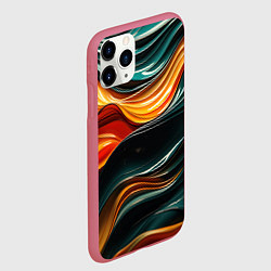 Чехол iPhone 11 Pro матовый Вязкая объемная текстура, цвет: 3D-малиновый — фото 2