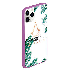 Чехол iPhone 11 Pro матовый Assasins creed mirage game pattern, цвет: 3D-фиолетовый — фото 2