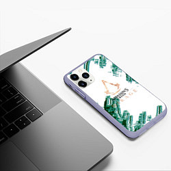 Чехол iPhone 11 Pro матовый Assasins creed mirage game pattern, цвет: 3D-светло-сиреневый — фото 2