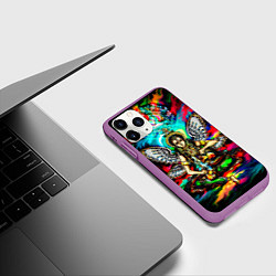 Чехол iPhone 11 Pro матовый Умеренность, цвет: 3D-фиолетовый — фото 2