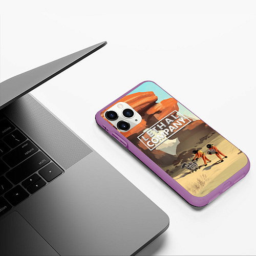 Чехол iPhone 11 Pro матовый Lethal Company: Art / 3D-Фиолетовый – фото 3