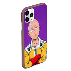 Чехол iPhone 11 Pro матовый Realistic Saitama, цвет: 3D-коричневый — фото 2