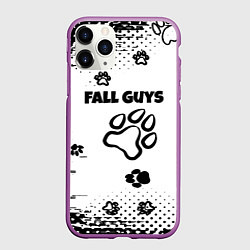 Чехол iPhone 11 Pro матовый Fall Guys game, цвет: 3D-фиолетовый
