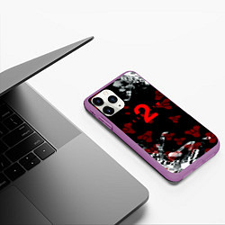 Чехол iPhone 11 Pro матовый Destiny pattern game, цвет: 3D-фиолетовый — фото 2