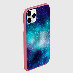 Чехол iPhone 11 Pro матовый Космические туманности, цвет: 3D-малиновый — фото 2