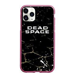 Чехол iPhone 11 Pro матовый Dead space текстура, цвет: 3D-малиновый