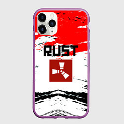 Чехол iPhone 11 Pro матовый RUST краски текстура, цвет: 3D-фиолетовый