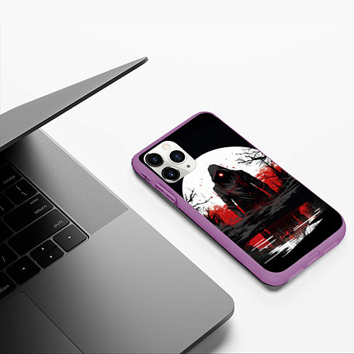 Чехол iPhone 11 Pro матовый Stalker 2 ghost / 3D-Фиолетовый – фото 3