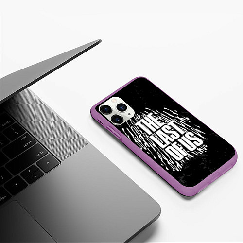 Чехол iPhone 11 Pro матовый Одни из нас тема постер / 3D-Фиолетовый – фото 3