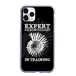 Чехол iPhone 11 Pro матовый Expert paleontologist in training, цвет: 3D-светло-сиреневый