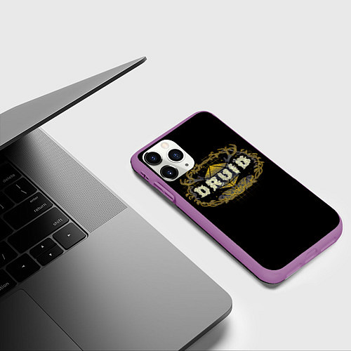 Чехол iPhone 11 Pro матовый Druid - DnD / 3D-Фиолетовый – фото 3