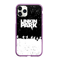 Чехол iPhone 11 Pro матовый Linkin park bend steel, цвет: 3D-фиолетовый