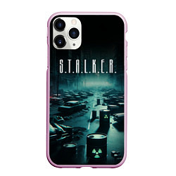 Чехол iPhone 11 Pro матовый S T A L K E R - City, цвет: 3D-розовый