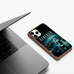 Чехол iPhone 11 Pro матовый S T A L K E R - City, цвет: 3D-коричневый — фото 2