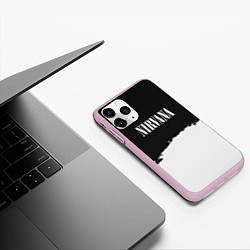 Чехол iPhone 11 Pro матовый Nirvana текстура, цвет: 3D-розовый — фото 2