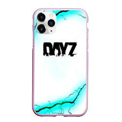 Чехол iPhone 11 Pro матовый Dayz текстура молнии, цвет: 3D-розовый