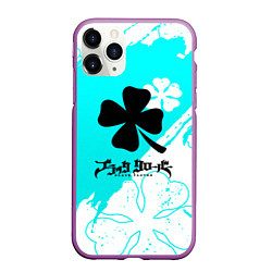 Чехол iPhone 11 Pro матовый Black Clover best anime, цвет: 3D-фиолетовый