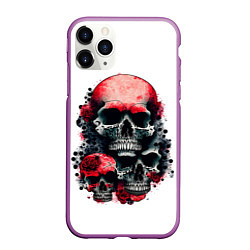 Чехол iPhone 11 Pro матовый Розы и шипы, цвет: 3D-фиолетовый