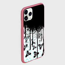 Чехол iPhone 11 Pro матовый Destiny pattern game abstraction, цвет: 3D-малиновый — фото 2