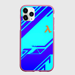 Чехол iPhone 11 Pro матовый Half life фримен гейм, цвет: 3D-малиновый