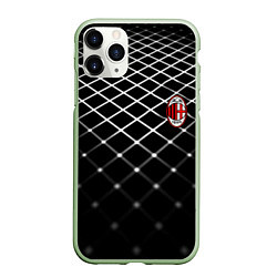 Чехол iPhone 11 Pro матовый Милан футбольный клуб, цвет: 3D-салатовый